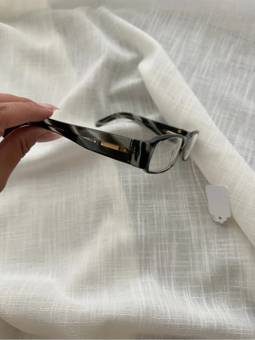 Gucci Black Rectangle Women's Eyeglasses